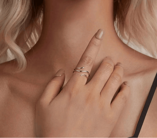 Adjustable Multi-Layer Ring - 925 Sterling Silver