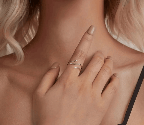 Adjustable Multi-Layer Ring - 925 Sterling Silver