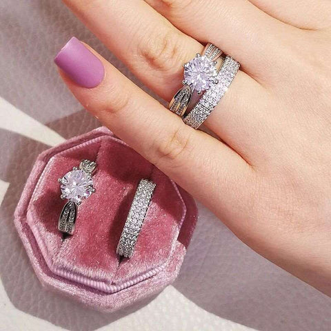 Silver Bliss Ring Set