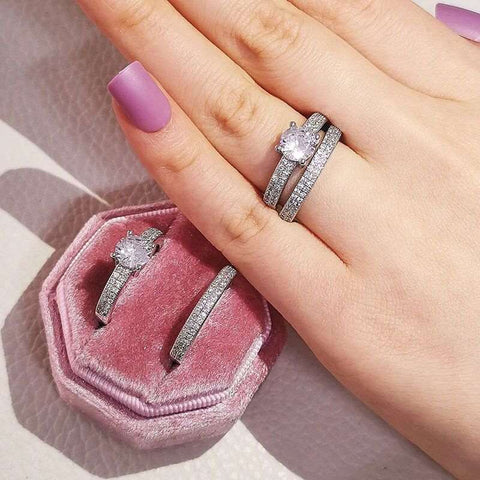 Silver Bliss Ring Set