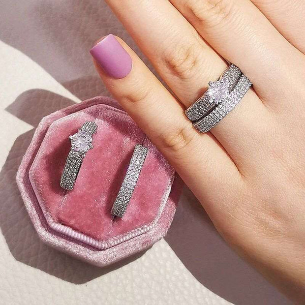 Silver Bliss Ring Set