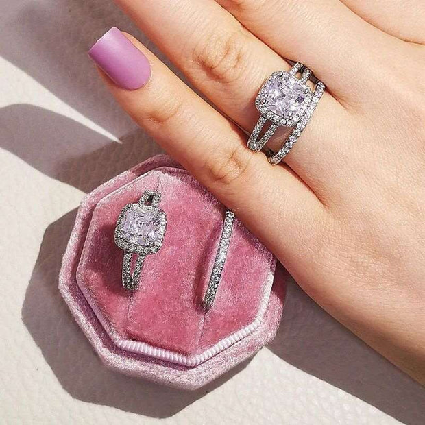 Silver Bliss Ring Set