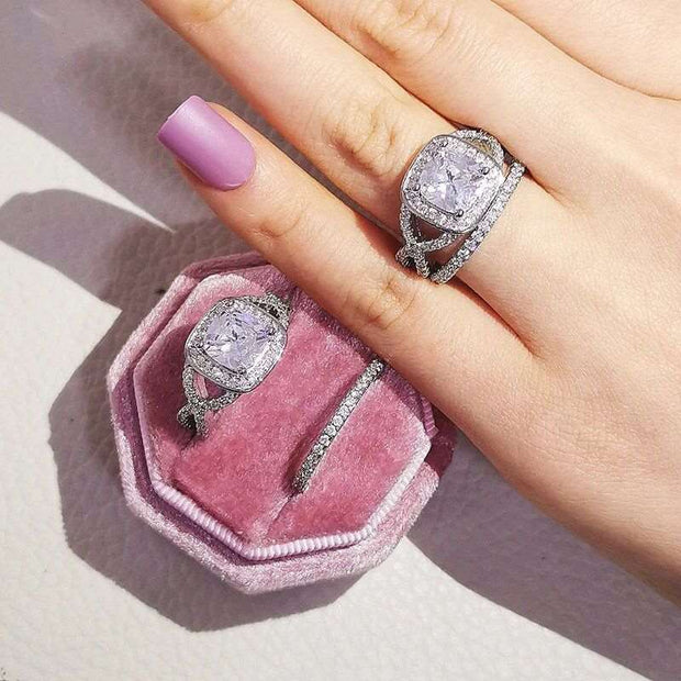 Silver Bliss Ring Set