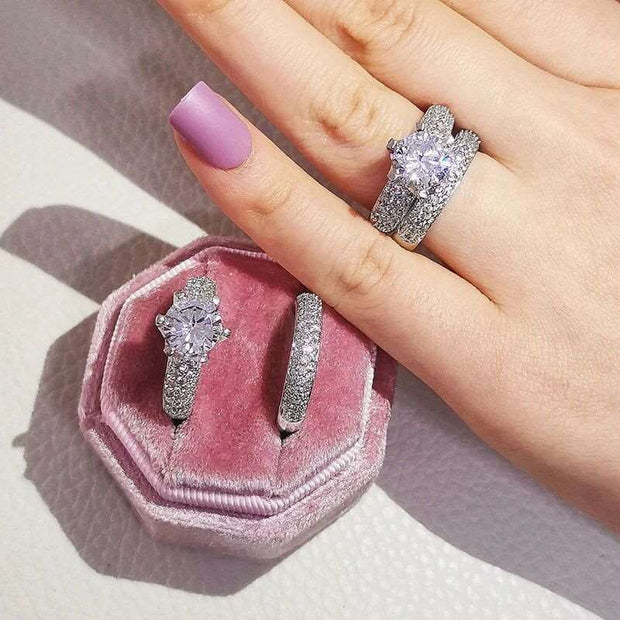 Silver Bliss Ring Set