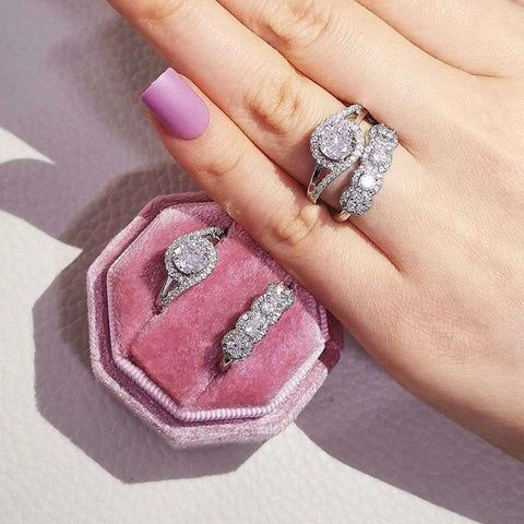 Silver Bliss Ring Set