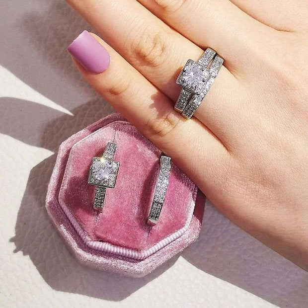 Silver Bliss Ring Set