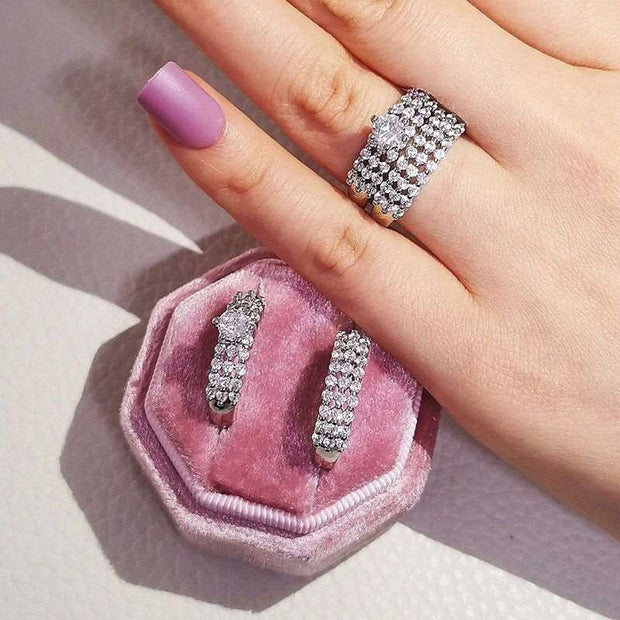 Silver Bliss Ring Set