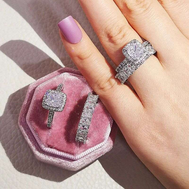 Silver Bliss Ring Set