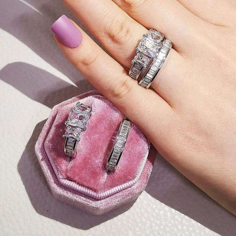 Silver Bliss Ring Set