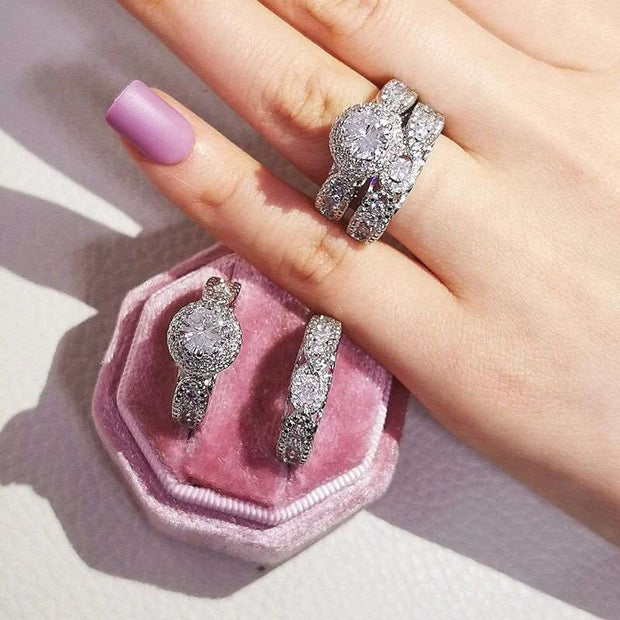 Silver Bliss Ring Set