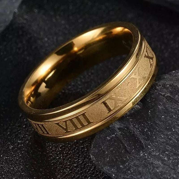 WALLA Vintage Roman Numerals Ring