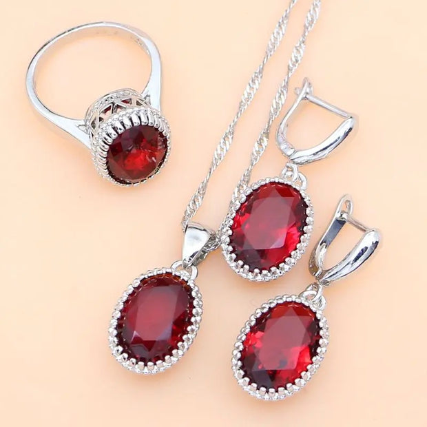 Radiant Silver Jewelry Set