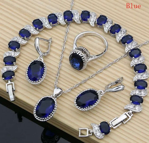 925 Silver Celestial Gem Set