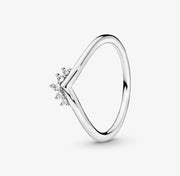 Radiant 925 Sterling Silver Crystal Rings