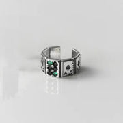 Vintage Playing Cards Cuff Ring