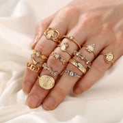 Retro Love Rings Set