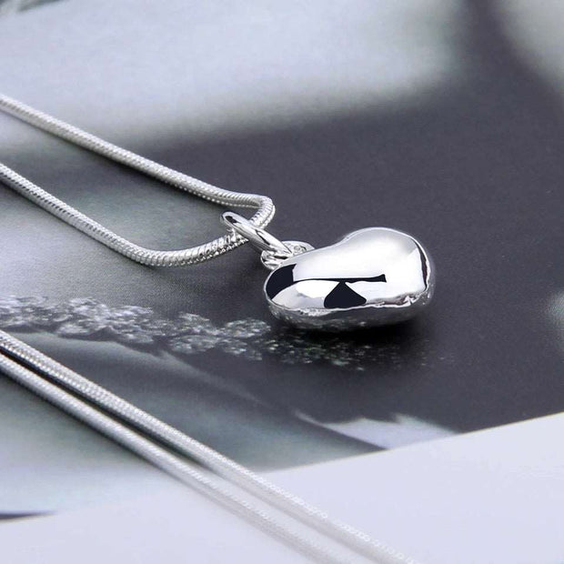 Timeless Sterling Silver Heart Pendant Necklace