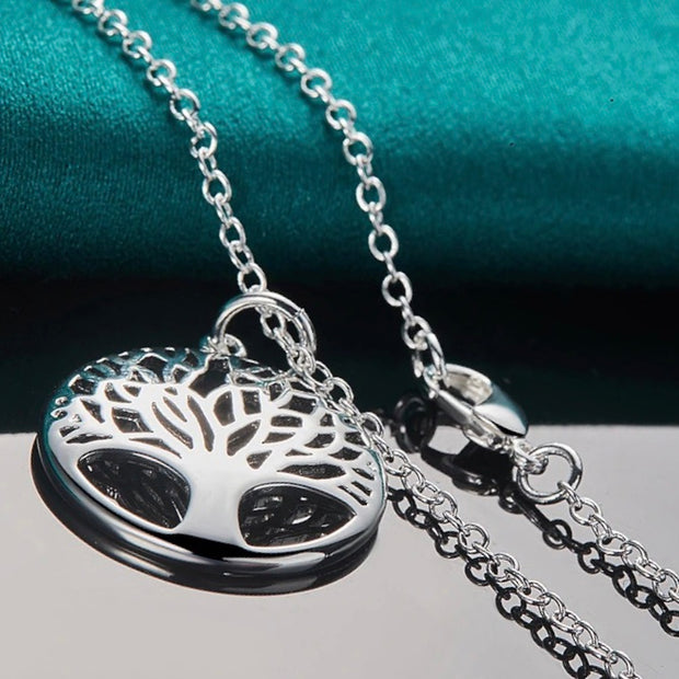 Silver Nature's Elegance Tree Pendant