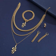 Serpentine Elegance: Exquisite Jewelry Set