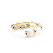 Korean Bamboo Gold Adjustable Ring