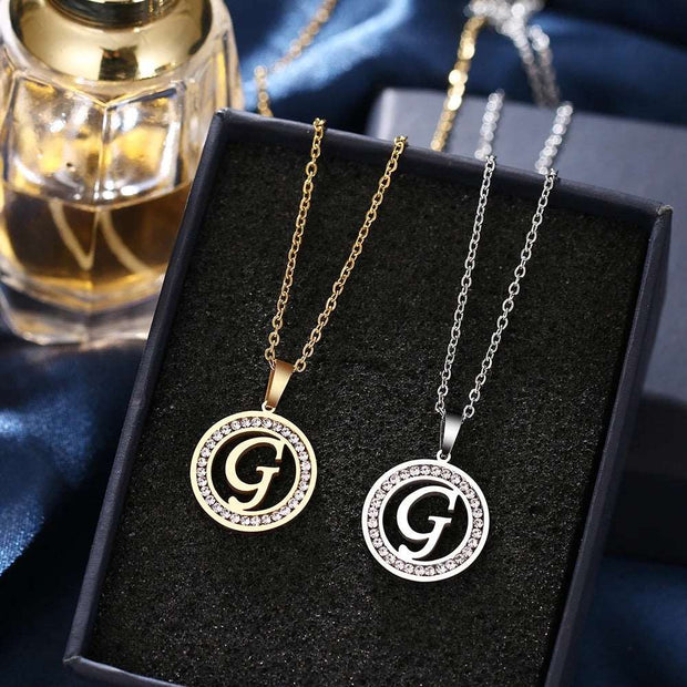 Glimmering Initials Pendant