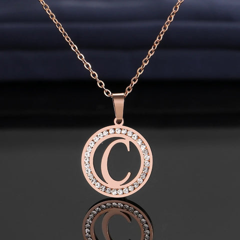 Glimmering Initials Pendant