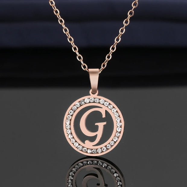 Glimmering Initials Pendant