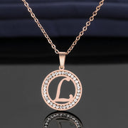 Glimmering Initials Pendant