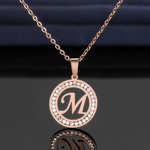 Glimmering Initials Pendant