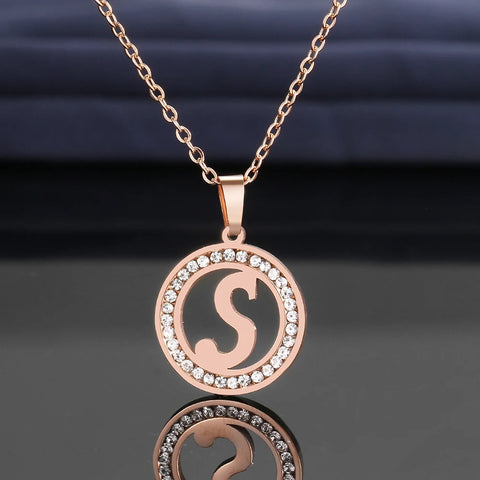 Glimmering Initials Pendant