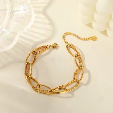 Retro Double Thick Bracelet