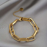 Retro Double Thick Bracelet