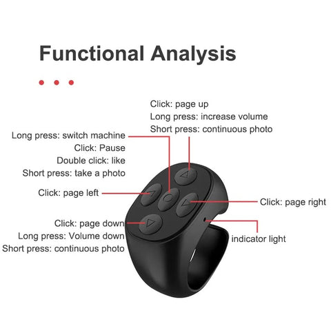 Wireless Tiktok Ring Remote Control - Artifac