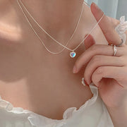 Double Love Moonstone Necklace