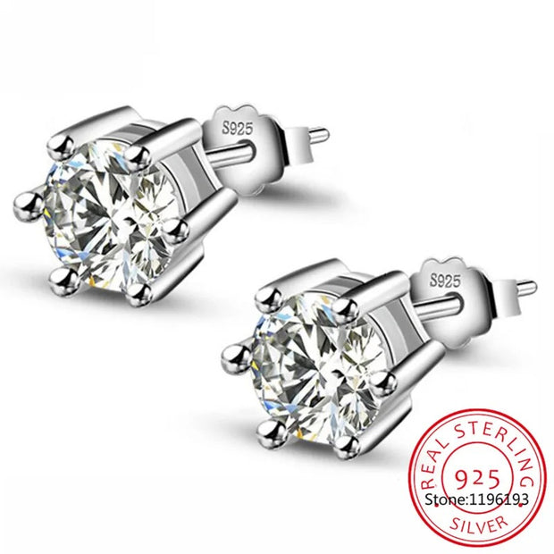 18K Gold Plated Moissanite Studs