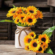 WALLA Artificial Sunflower Bouquet (7 Heads)