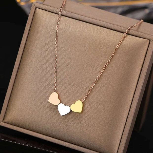 Charm and Elegance: Stainless Steel Sweetheart Necklace