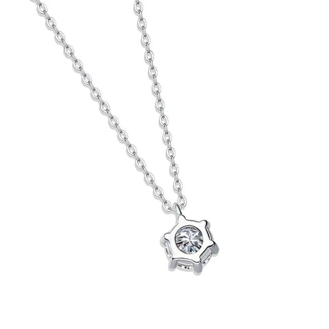 925 Silver VVS1 Moissanite Pendant Necklace