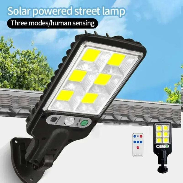 COB Solar Lights Outdoor - 72/108 LED - Motion Sensor - 3 Modes - Waterproof