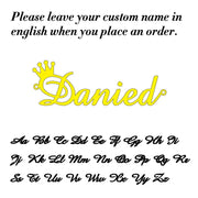 Personalized Name Necklace with Lip Chain - Custom Stainless Steel Jewelry