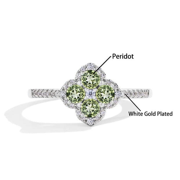 Clover Moissanite Ring | D VVS1 | 925 Sterling Silver