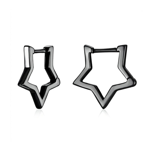 Sterling Silver Star Stud Earrings