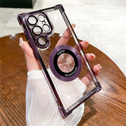 Transparent Magsafe Case Samsung S24 Ultra S23 FE S22 Plus - Magnetic Shockproof