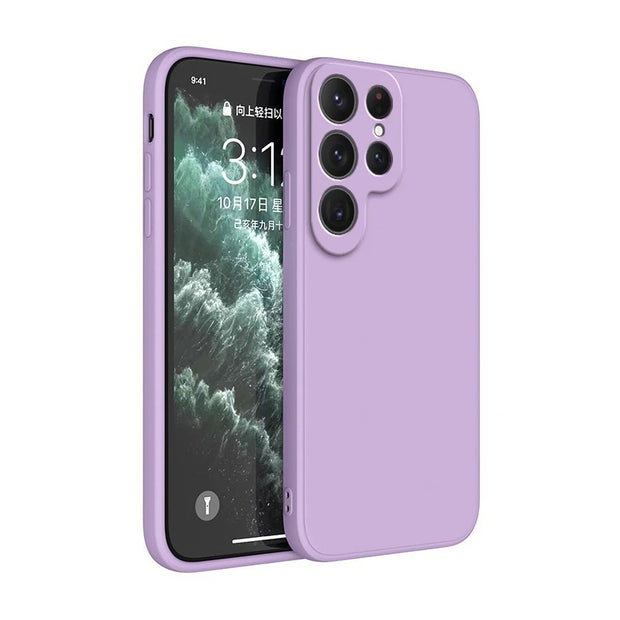 Samsung S24 S23 S22 FE Liquid Silicone Shockproof Case