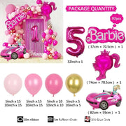Royal Barbie Themed Balloon Garland Arch Kit (97PCS)