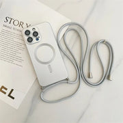 Crossbody Lanyard Magnetic Case for iPhone 16 15 14 13 12 11 Pro Max (MagSafe & Camera Protection)