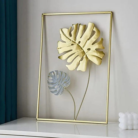 Nordic Ginkgo Leaf Wall Decor - Metal Wall Hanging