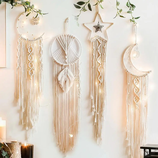 Boho Dream Catcher Macrame Wall Hanging