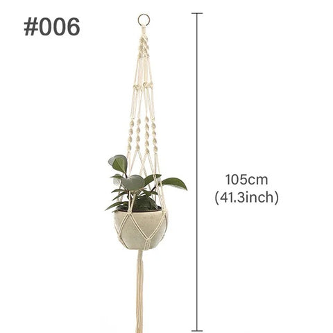 Boho Macrame Plant Hanger - Indoor Outdoor Decor