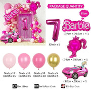 Royal Barbie Themed Balloon Garland Arch Kit (97PCS)